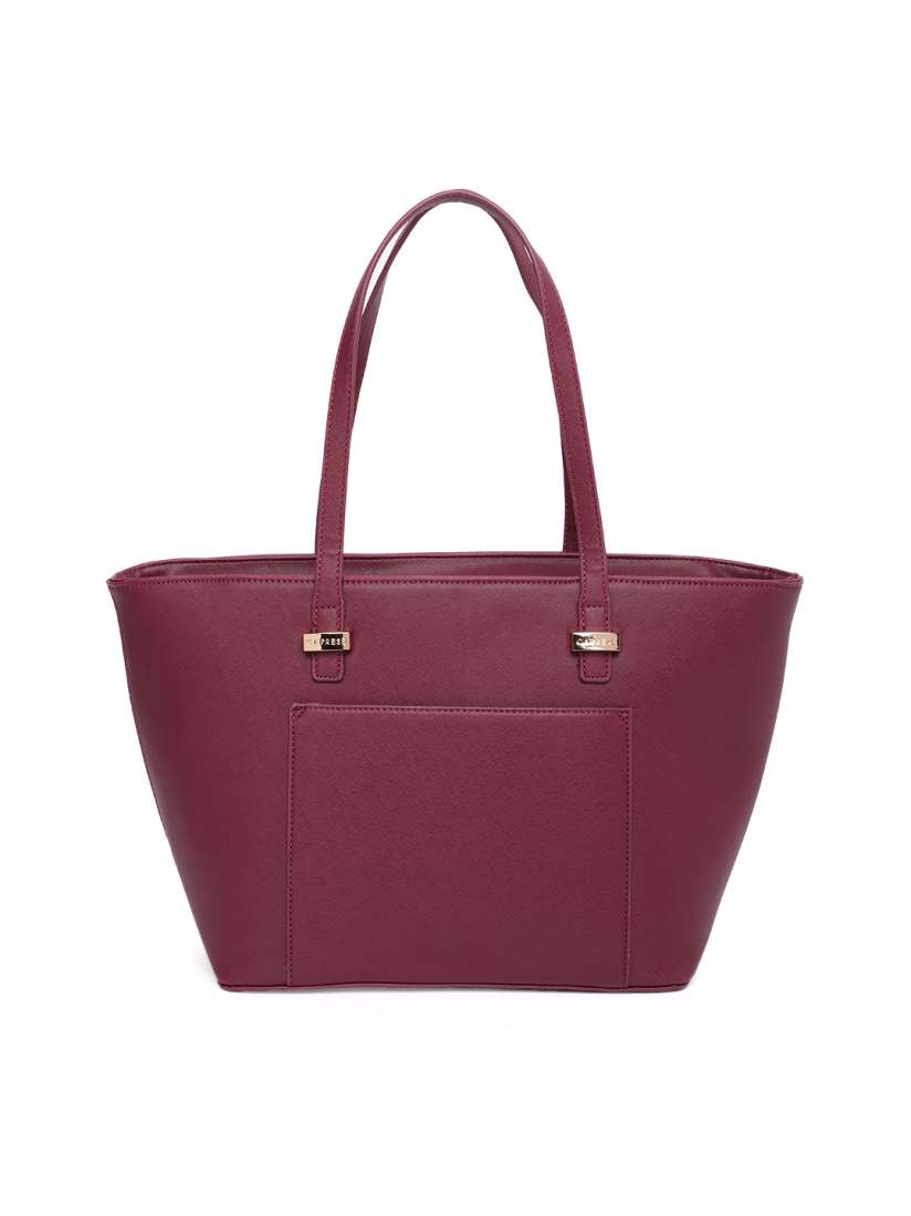 Buy Caprese Maroon Solid Shoulder Bag Handbags for Women 10117397 Myntra