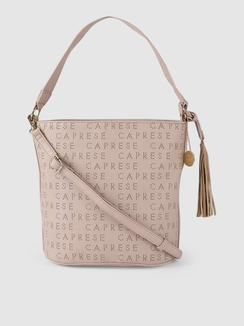 Buy Caprese Pink Textured Hobo Bag Handbags for Women 10117409 Myntra