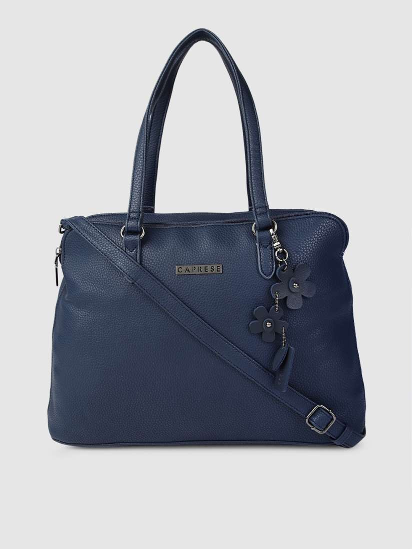 Buy Caprese Blue Solid Shoulder Bag Handbags for Women 10117419 Myntra