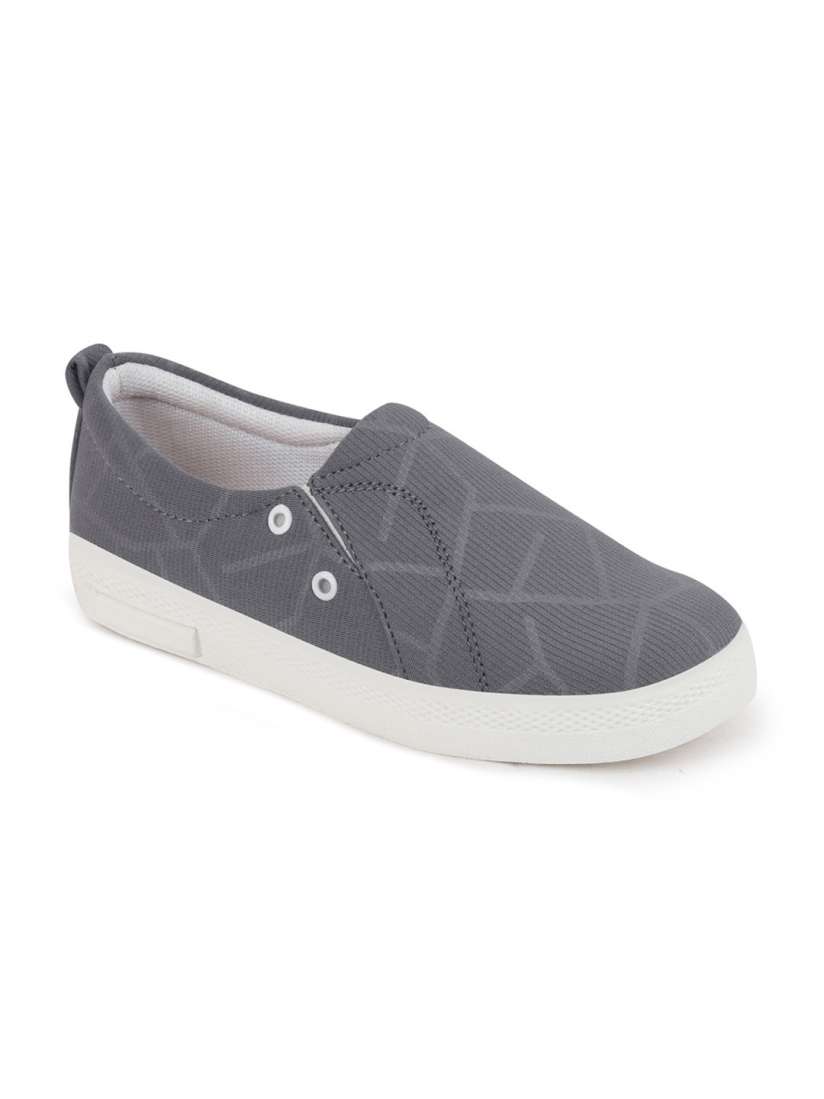 Buy FAUSTO Women Grey Printed Slip On Sneakers Casual Shoes for Women 10119551 Myntra