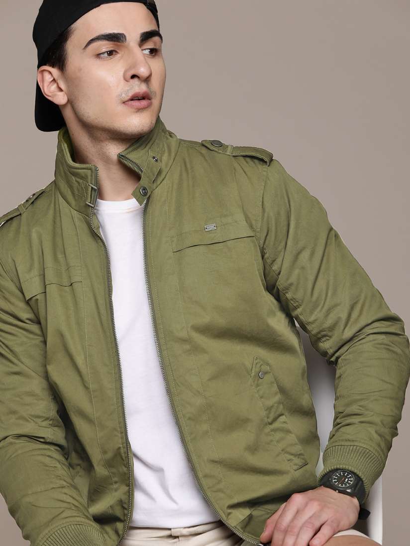 Buy The Roadster Lifestyle Co. Faux Fur Lined Padded Jacket Jackets for Men 10120381 Myntra