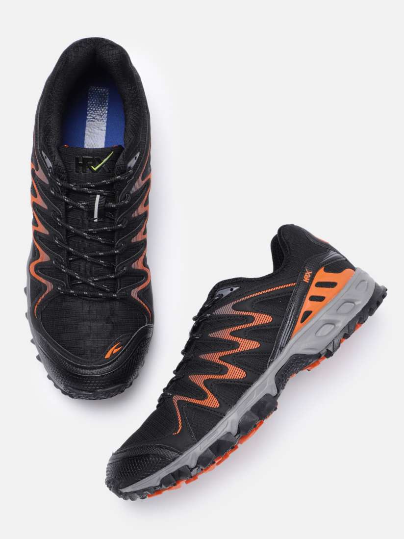 Hrx by hrithik roshan black running shoes sale