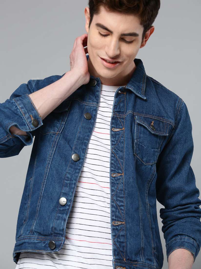 Jeans jacket myntra hot sale