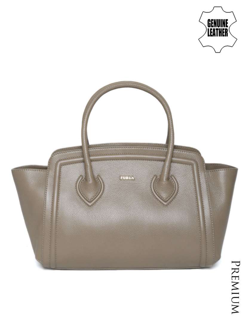 Furla taupe handbag store