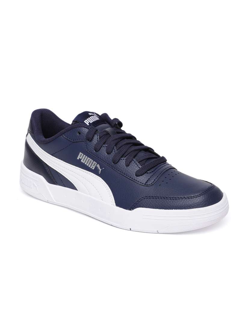 Buy Puma Unisex Navy Blue Caracal Leather Sustainable Sneakers Casual Shoes for Unisex 10137177 Myntra