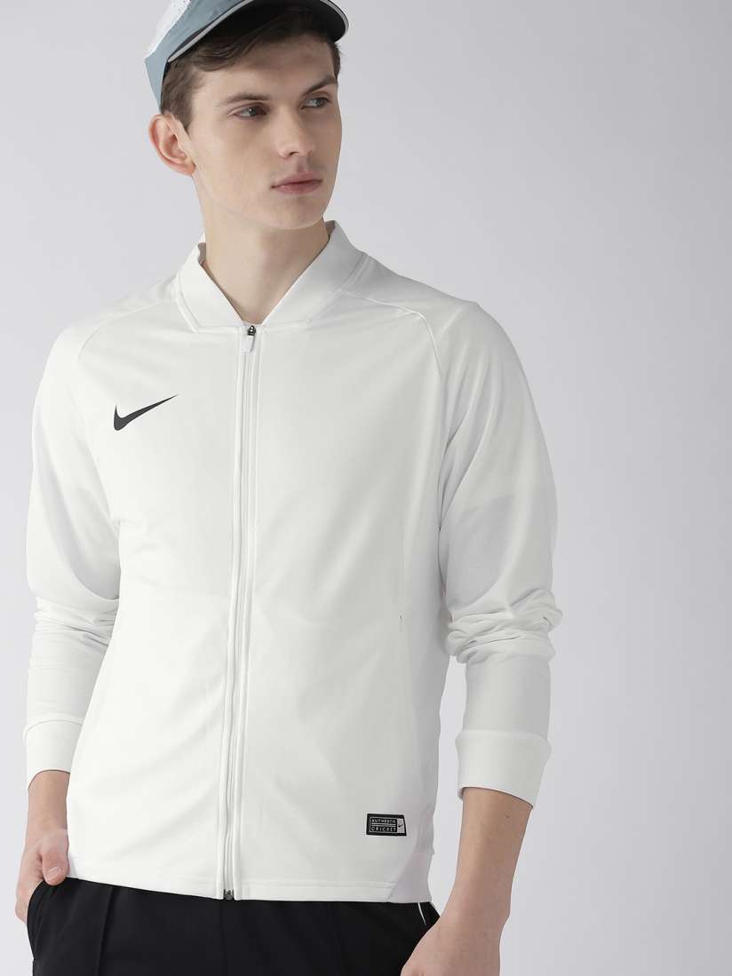 Buy Nike Men White Solid AS TS CRKT K FZ DRY FIT Sporty Jacket Jackets for Men 10139255 Myntra
