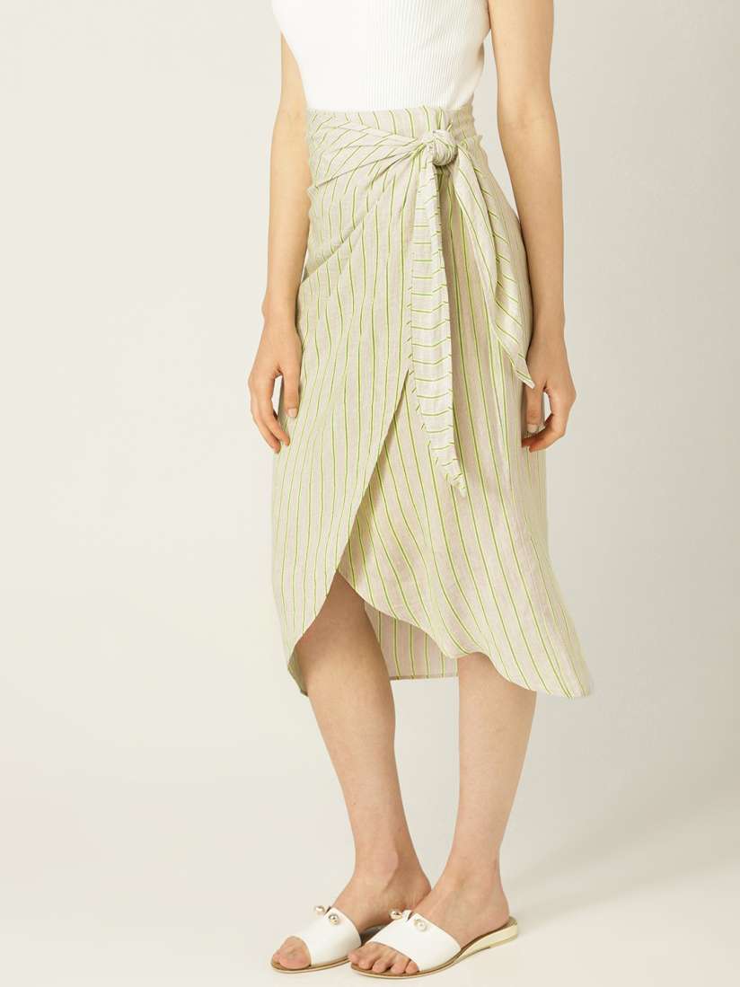 Striped tulip skirt top