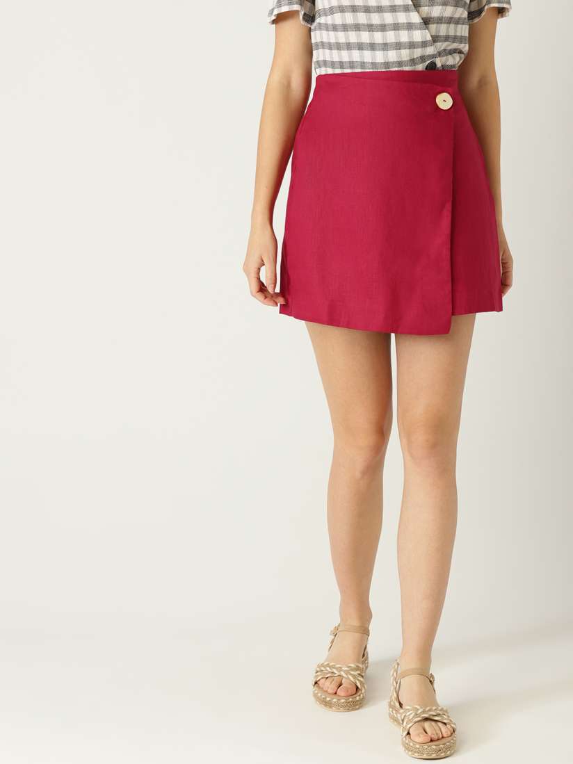 Wrap mini skirt 2019 cheap