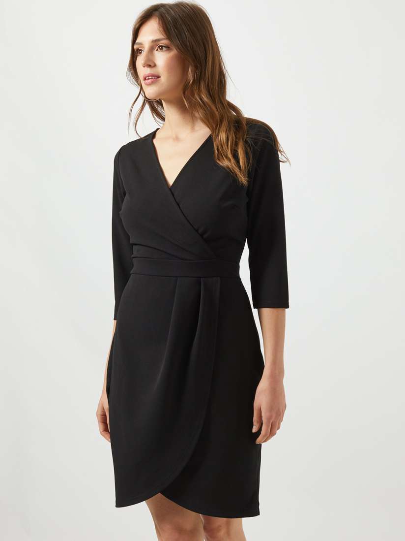 Dorothy perkins black wrap dress hot sale