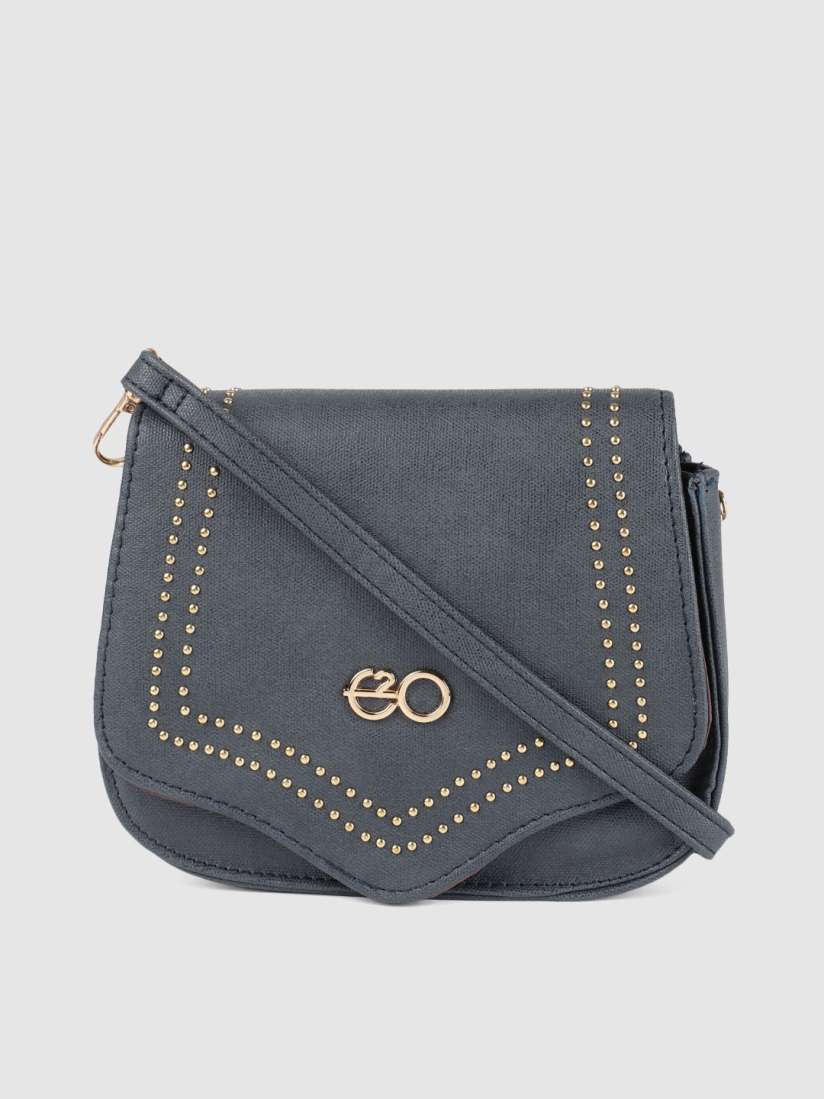 Buy E2O Navy Blue Solid Sling Bag Handbags for Women 10156597 Myntra