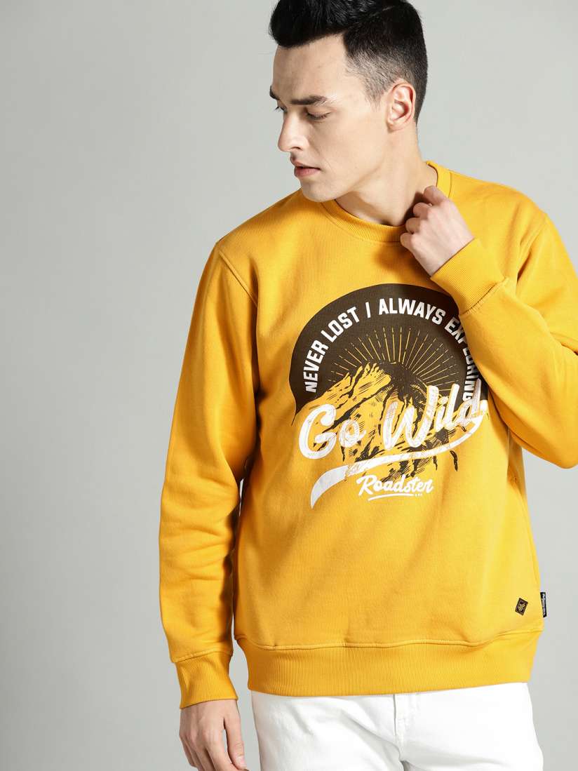 Roadster mustard yellow sweatshirt 2025