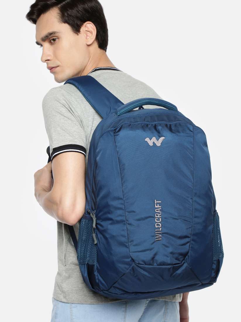 Wildcraft blue casual backpack outlet