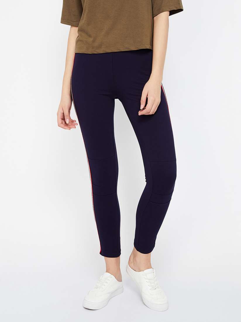 Buy Ginger by Lifestyle Women Navy Blue Solid Skinny Fit Jeggings Jeggings for Women 10170243 Myntra