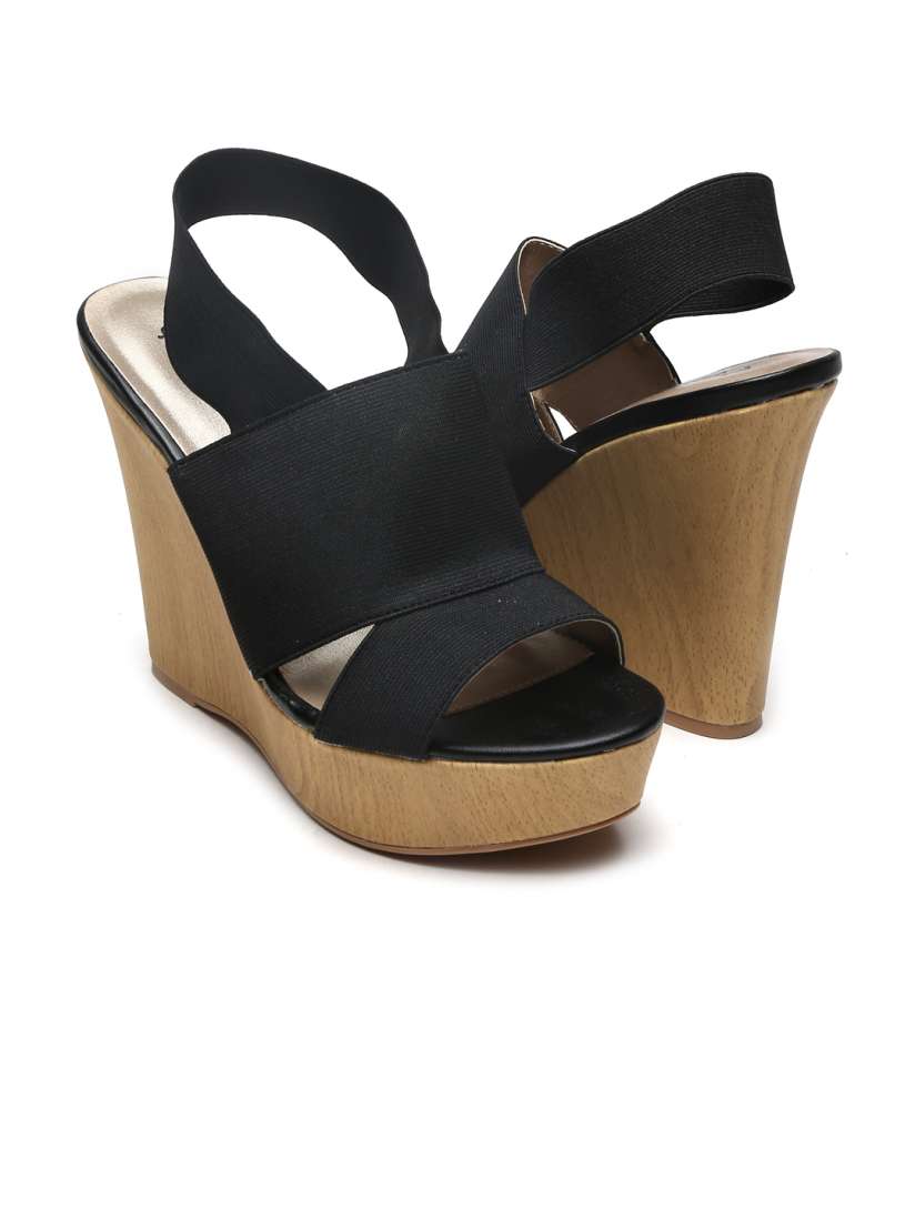 Qupid black wedges shop