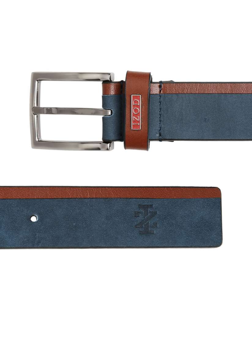 Buy IZOD Men Dark Navy Leather Belt Belts for Men 1017837 Myntra
