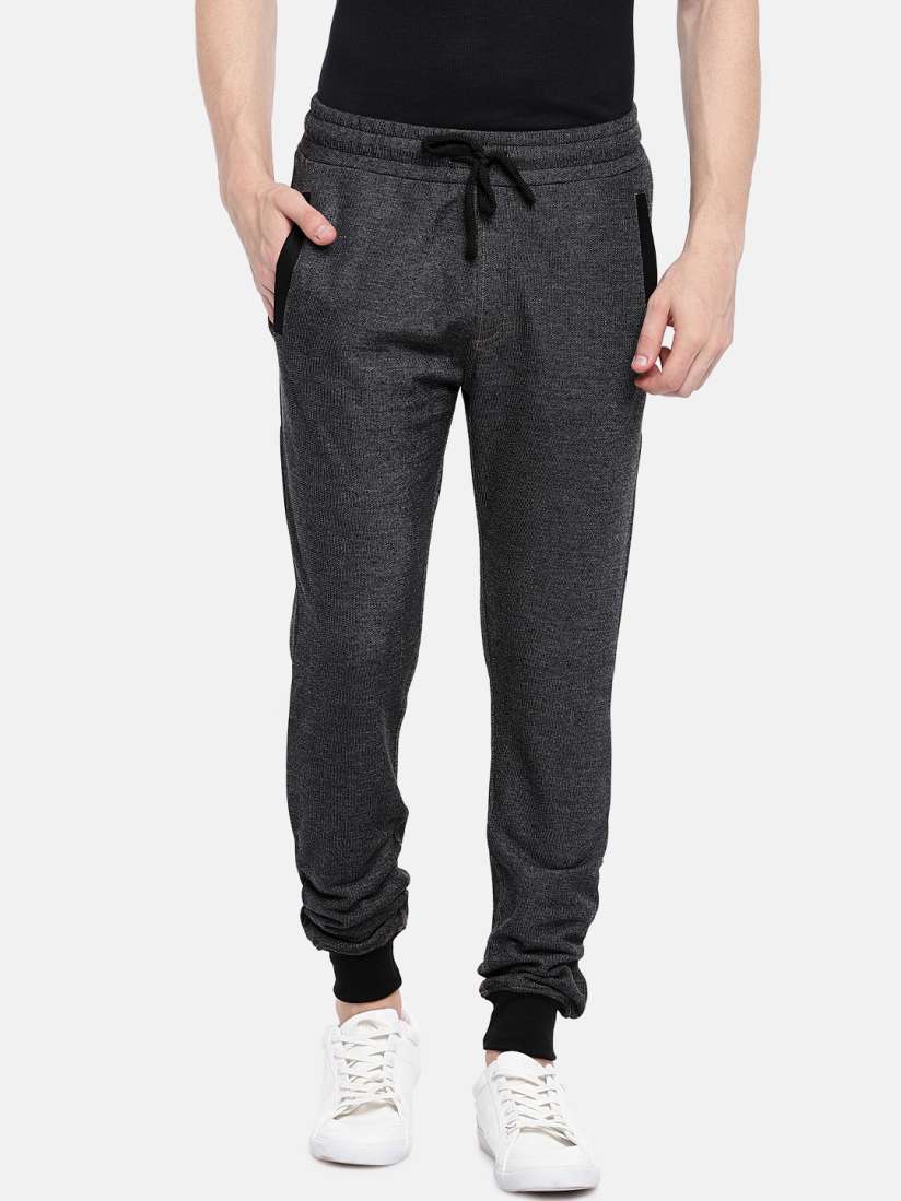 Buy YWC Men Black Solid Joggers Track Pants for Men 10181653 Myntra