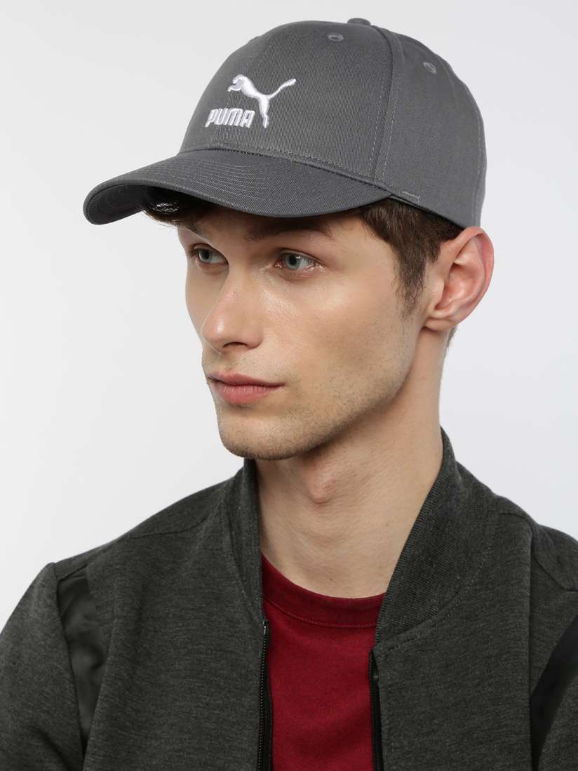 Buy Puma Unisex Grey Solid Baseball Cap Caps for Unisex 10182421 Myntra