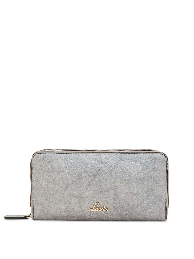 Buy Lavie Women Silver Toned Textured Zip Around Wallet Wallets for Women 10186093 Myntra