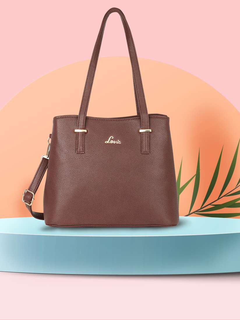 Buy Lavie Brown Solid Shoulder Bag Handbags for Women 10186153 Myntra