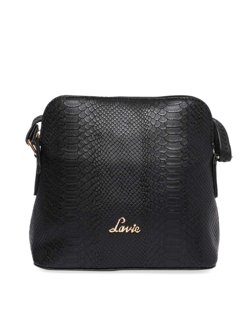 Buy Lavie Black Textured Sling Bag Handbags for Women 10186231 Myntra