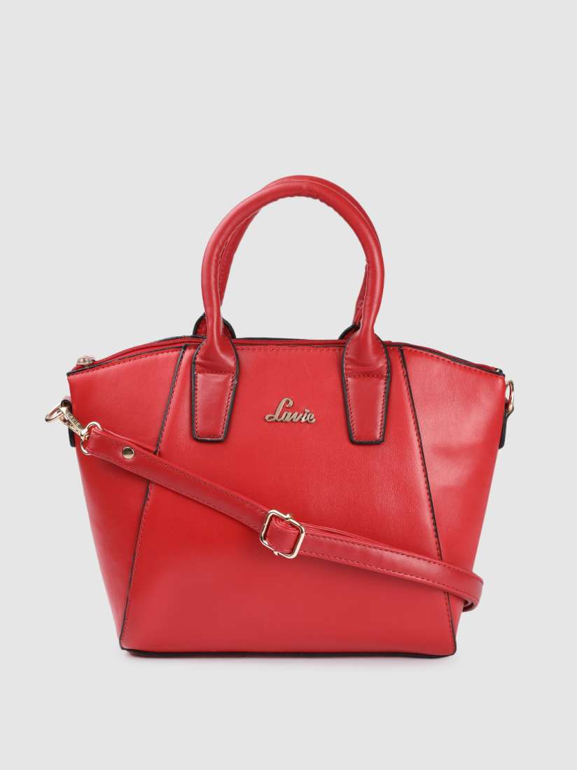 Buy Lavie Red Solid Structured Handheld Bag Handbags for Women 10186489 Myntra