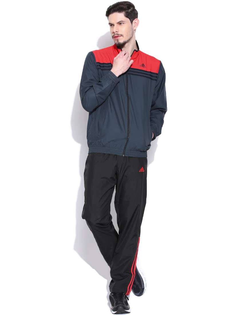 Buy ADIDAS Grey Black TS A WV Training Tracksuit Tracksuits for Men 1019485 Myntra