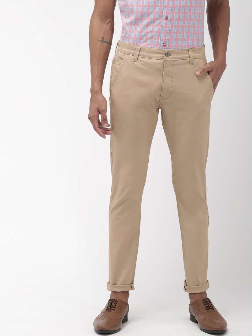 Buy Denizen From Levis Men Khaki 286 Slim Tapered Fit Mid Rise Clean Look Stretchable Jeans Jeans for Men 10212431 Myntra