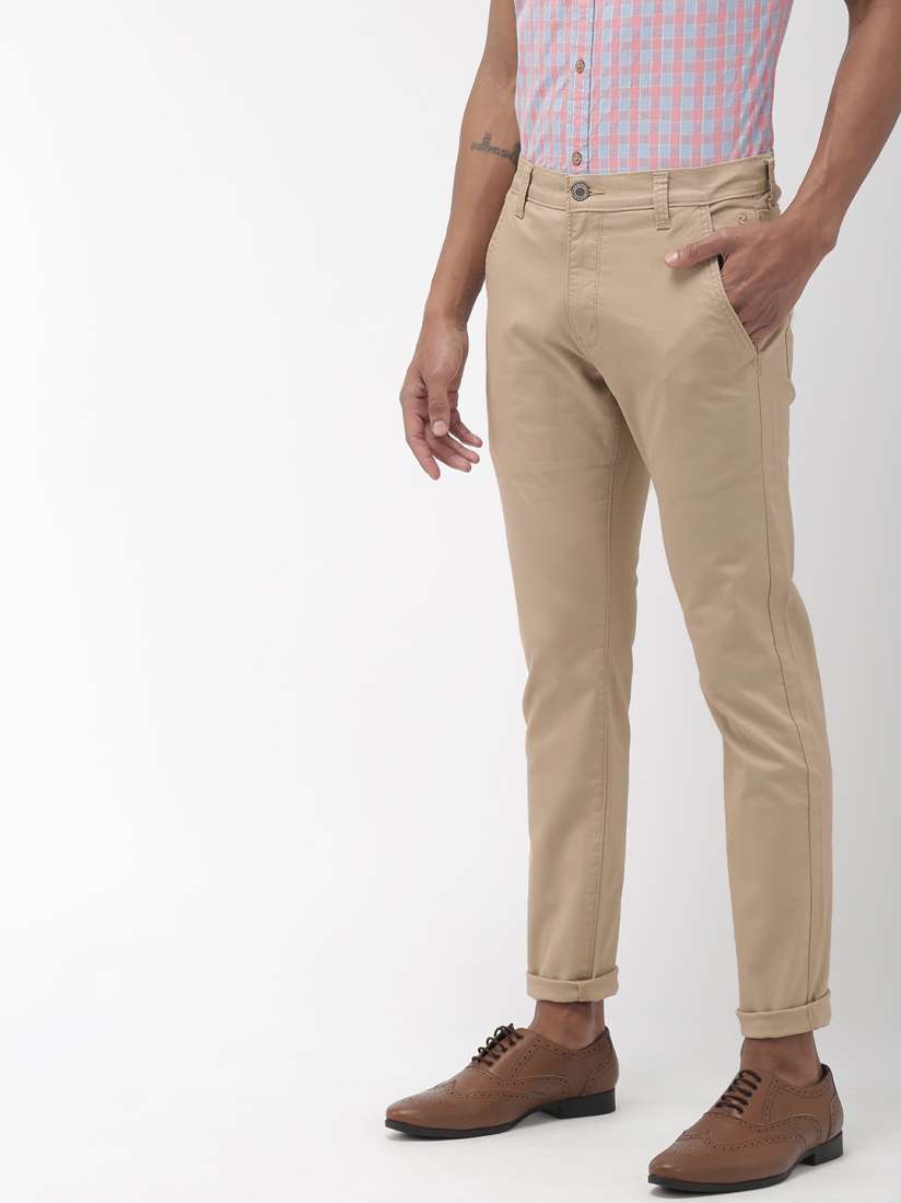Buy Denizen From Levis Men Khaki 286 Slim Tapered Fit Mid Rise Clean Look Stretchable Jeans Jeans for Men 10212431 Myntra