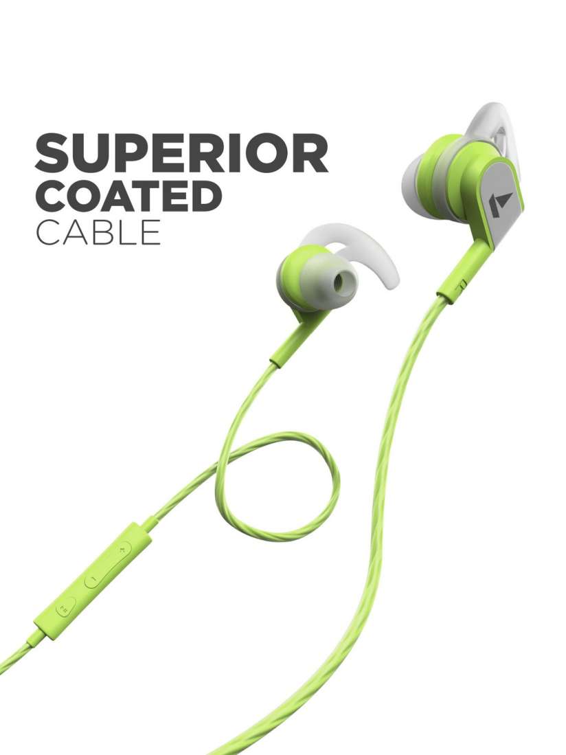 Buy boAt BassHeads 242 Lime Wired Earphones with Sports Fit Stretch Resistance IPX4 Headphones for Unisex 10217835 Myntra