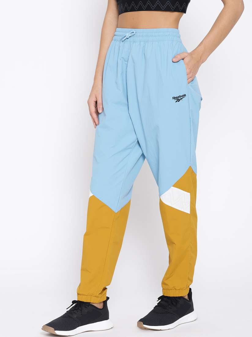Buy Reebok Classic Women Blue Mustard Yellow Gigi X Colourblocked Track Pants Track Pants for Women 10231687 Myntra