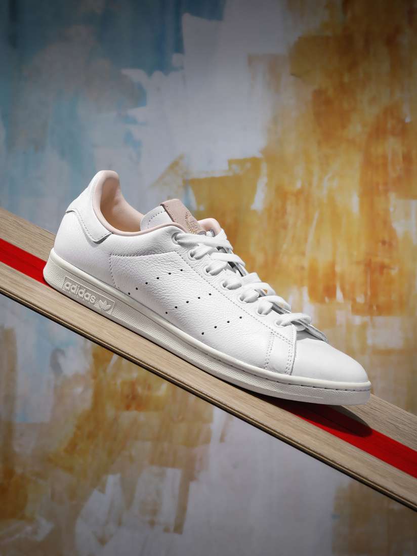 Buy ADIDAS Originals Men White Solid Stan Smith Leather Sneakers Casual Shoes for Men 10234013 Myntra