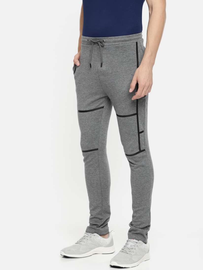 Buy Proline Active Men Grey Solid Slim Fit Track Pants Track Pants for Men 10237439 Myntra