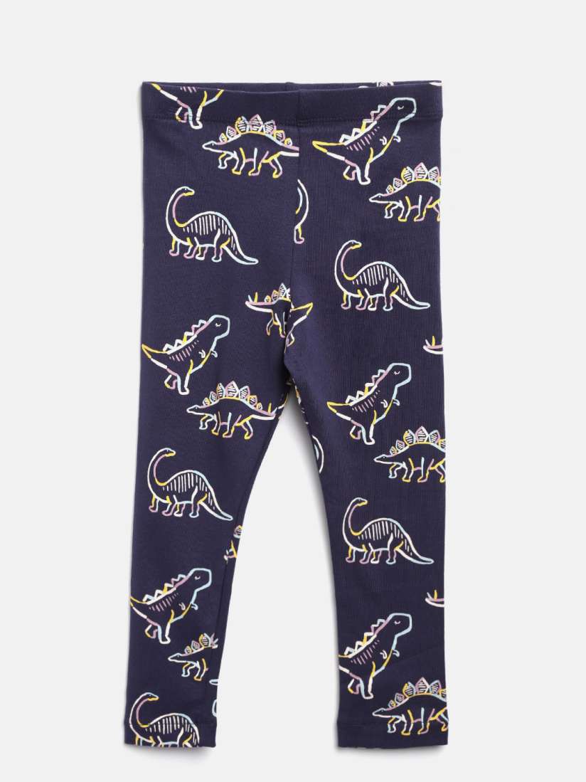 Buy Marks Spencer Girls Navy Blue Printed Leggings Leggings for Girls 10241905 Myntra