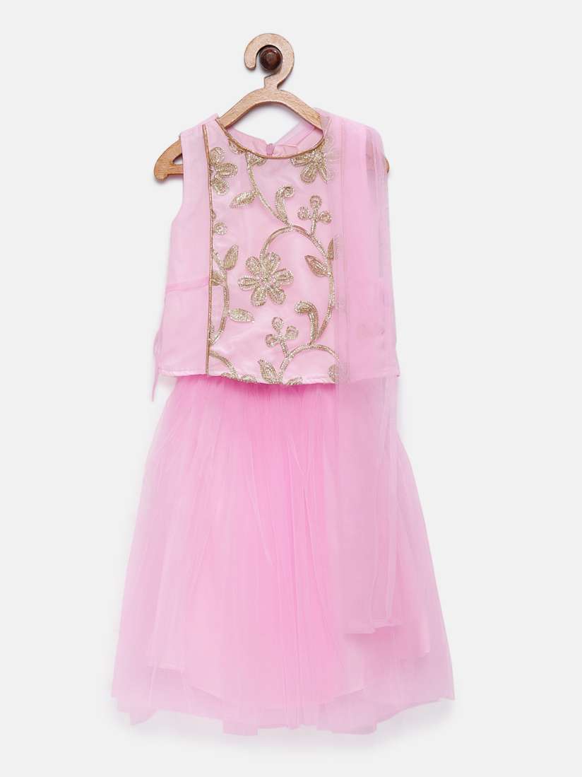 Buy Barbie by Many Frocks Girls Peach Coloured Fit and Flare Dress Dresses for Girls 10247435 Myntra