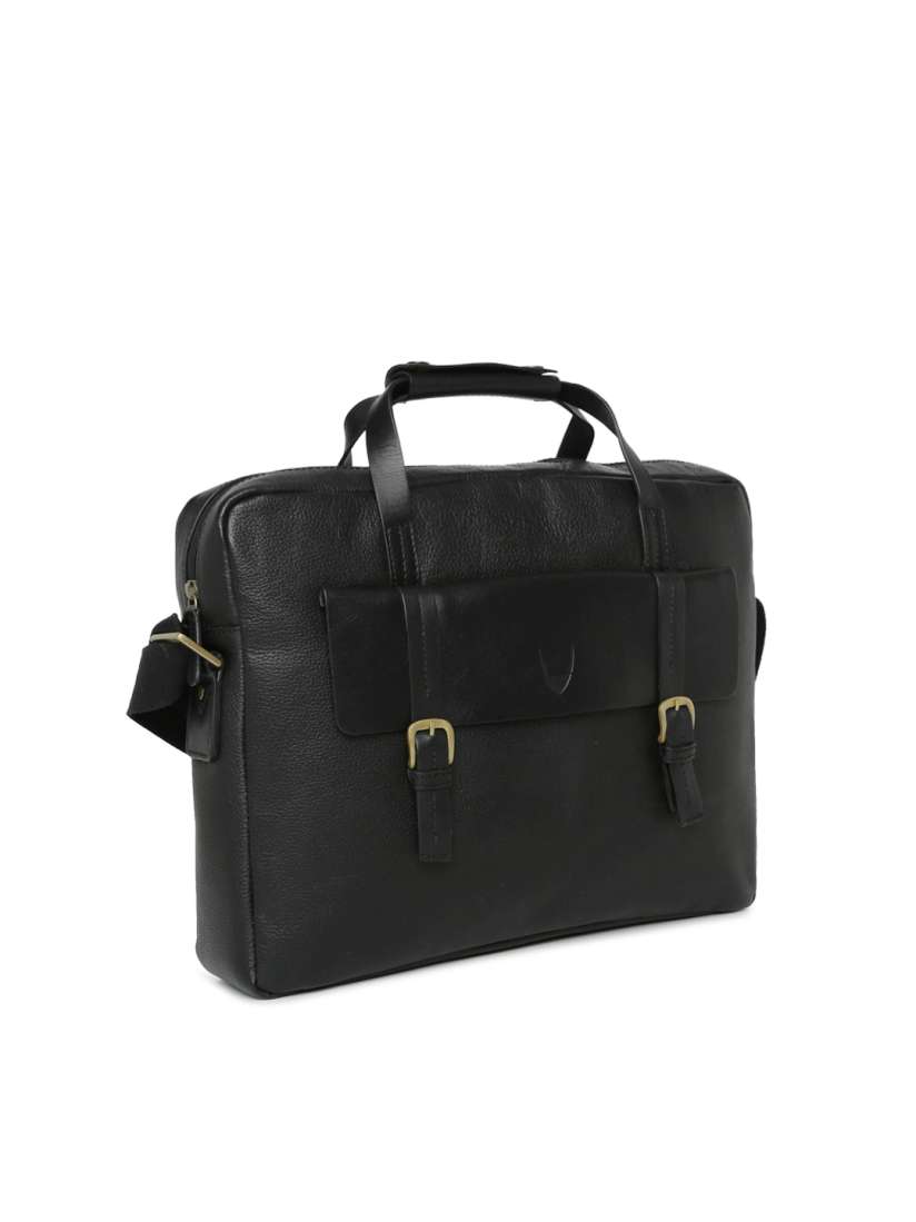 Buy Hidesign Men Black Solid Leather Laptop Bag Laptop Bag for Men 10250119 Myntra