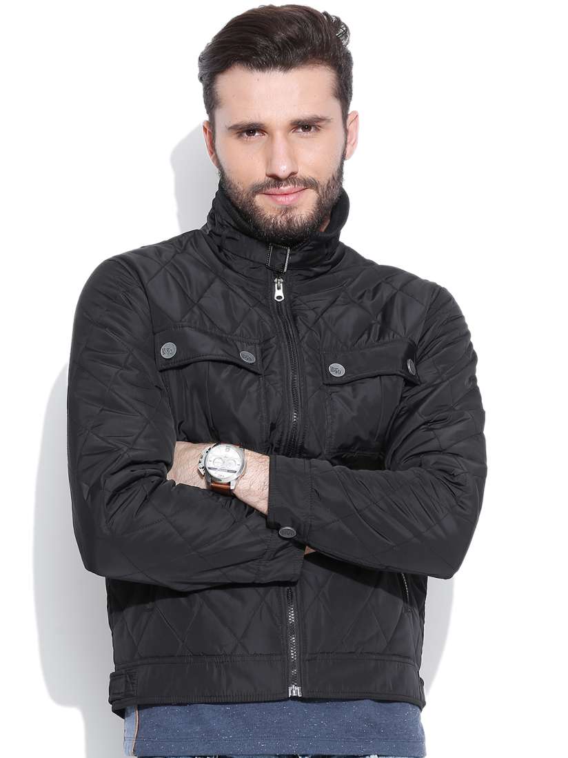 Black jacket myntra outlet