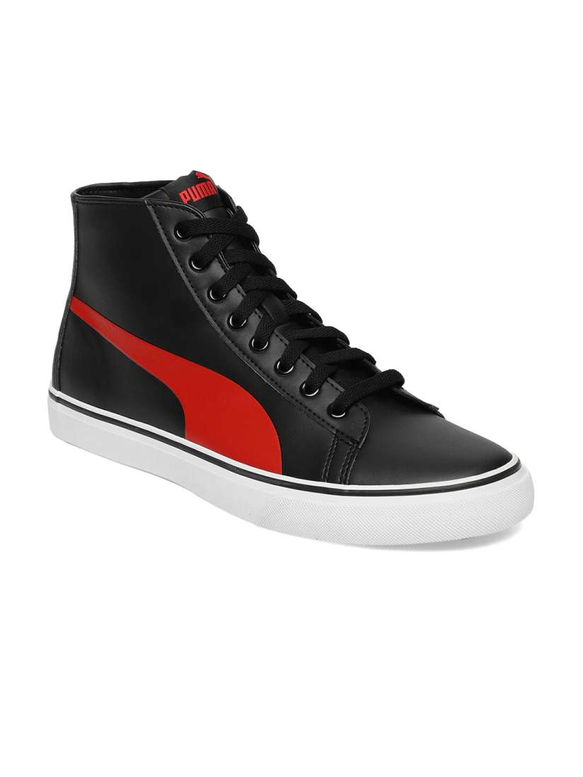 Buy Puma Men Black Red Colourblocked Carve SL Mid Top Sneakers Casual Shoes for Men 10252773 Myntra