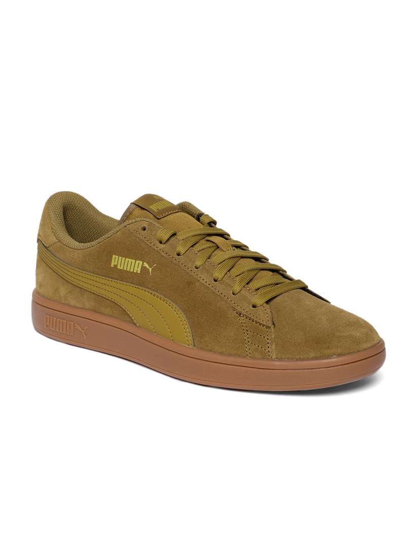 Buy Puma Unisex Olive Green Smash v2 SoftFoam Suede Sneakers Casual Shoes for Unisex 10252857 Myntra