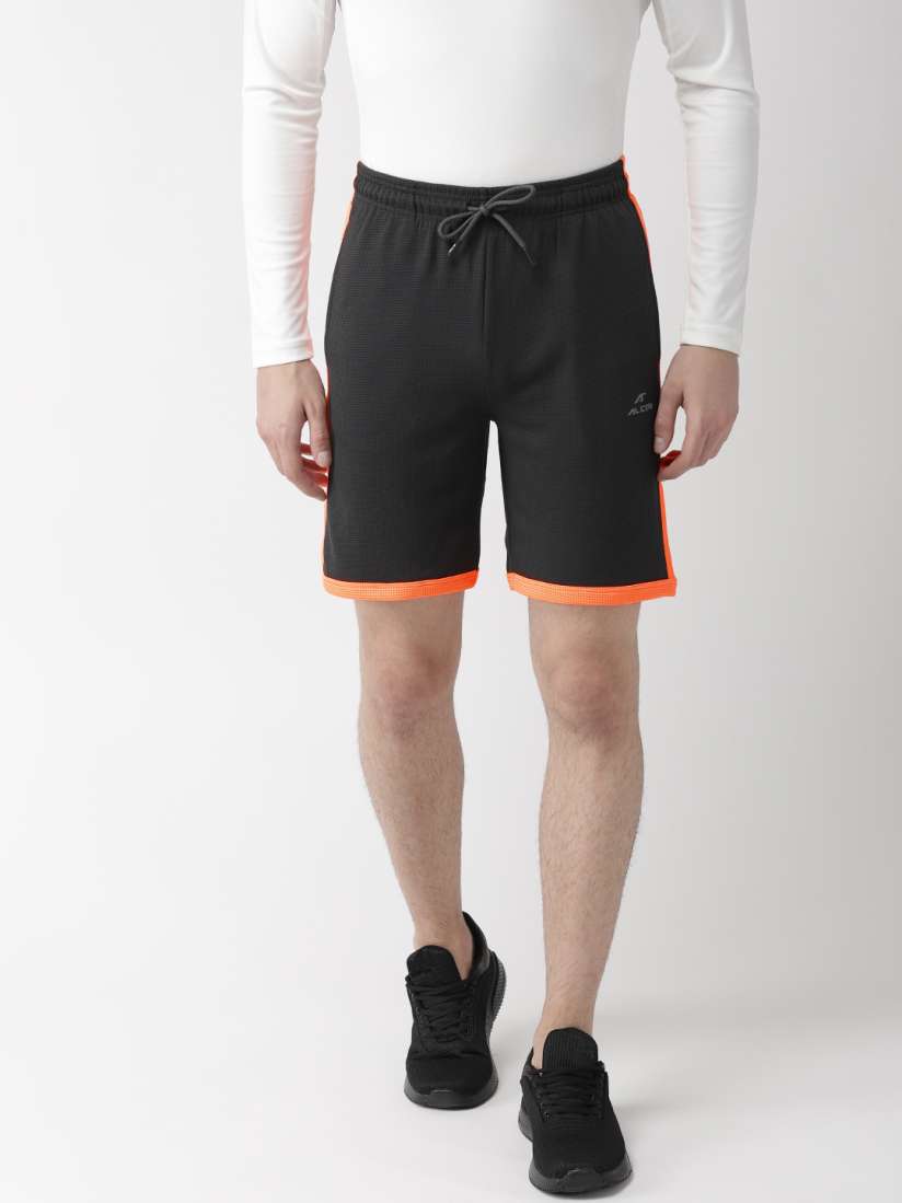 Buy Alcis Men Black Solid Slim Fit Sports Shorts Shorts for Men 10260079 Myntra