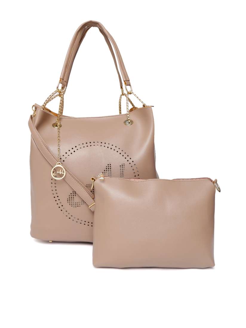 Buy Alessia74 Dusty Pink Solid Shoulder Bag Handbags for Women 10266571 Myntra