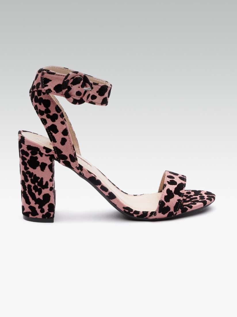 Buy DOROTHY PERKINS Women Pink Black Animal Print Heels Heels for Women 10268879 Myntra
