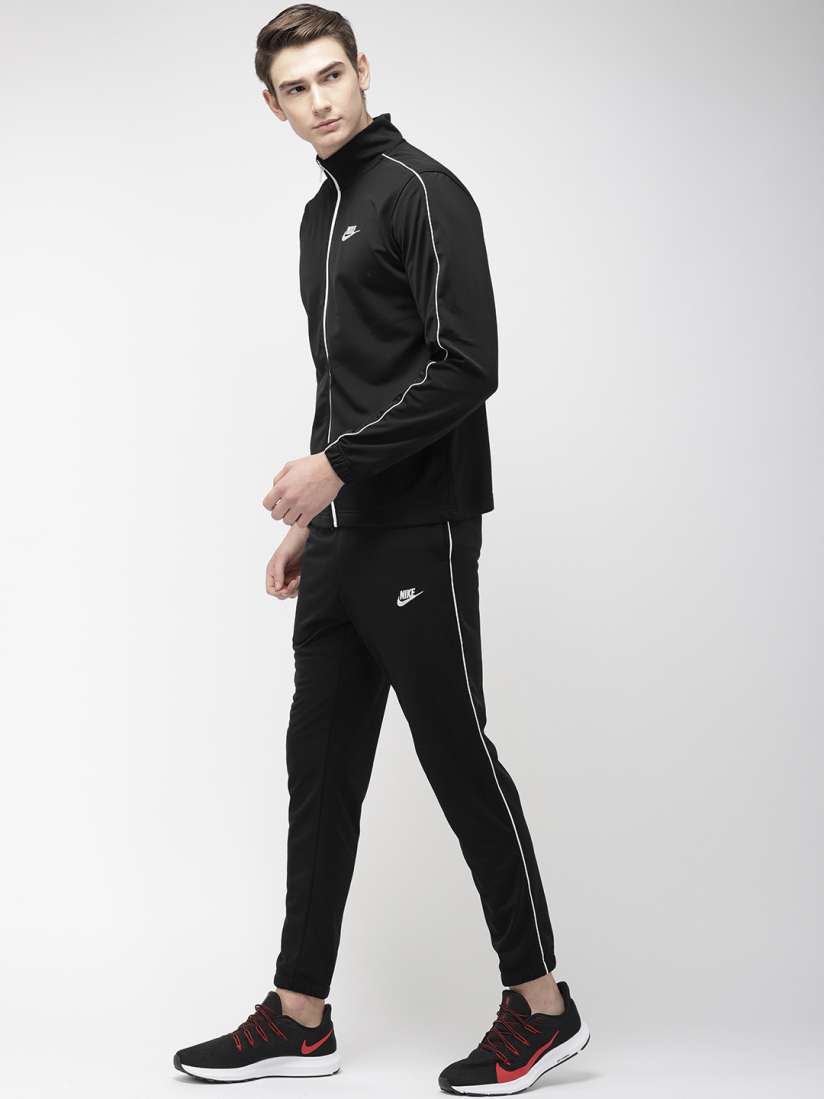 Buy Nike Men Black Solid Standard Fit NSW CE PK BASIC DRI FIT Tracksuit Tracksuits for Men 10271347 Myntra