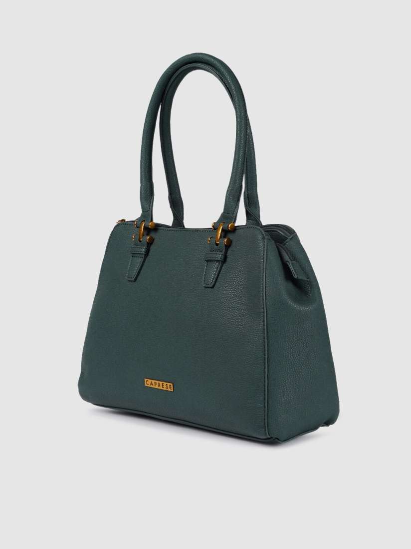Caprese green solid handheld bag best sale