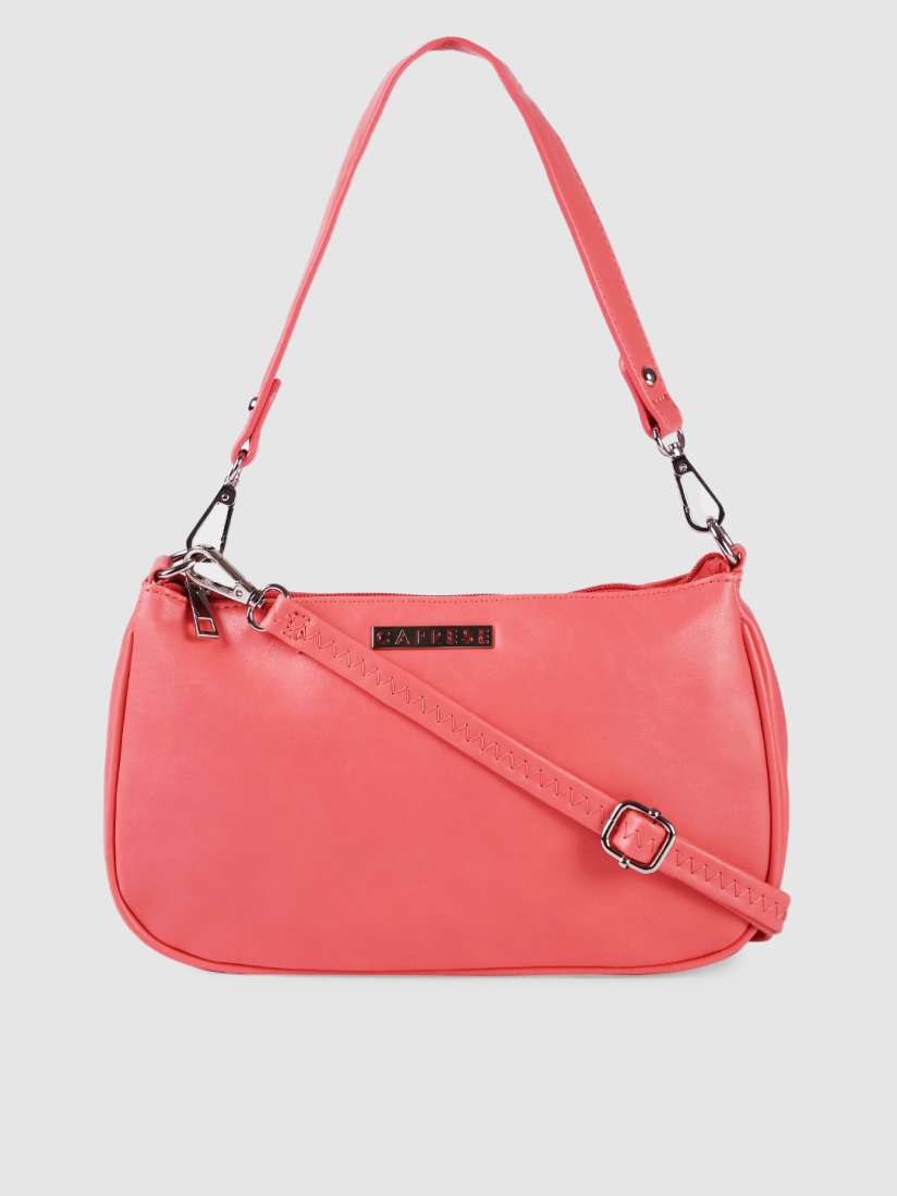 Buy Caprese Pink Solid Sling Bag Handbags for Women 10272131 Myntra