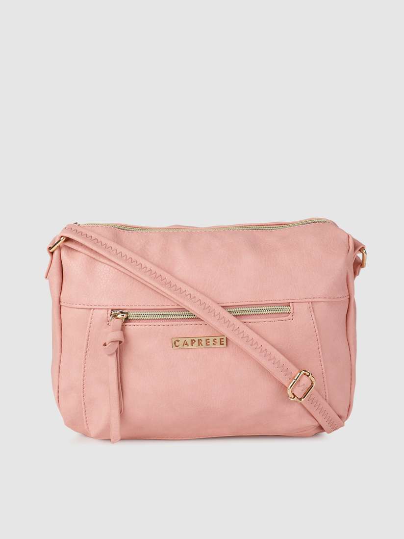 Buy Caprese Pink Solid Sling Bag Handbags for Women 10272143 Myntra