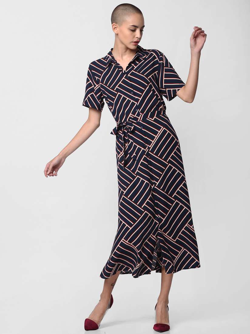 Buy ONLY Women Blue Red Shirt Dress Dresses for Women 10274103 Myntra