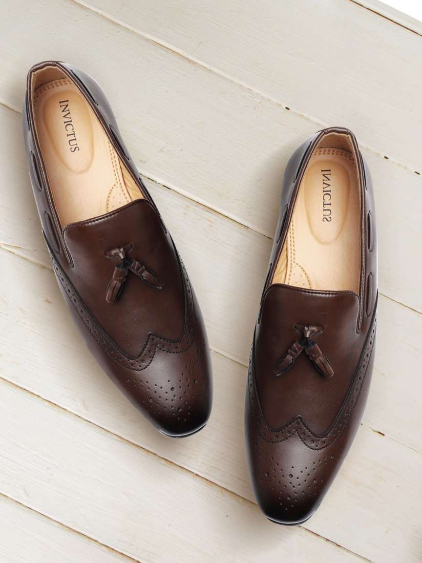 Buy INVICTUS Men Brown Taselled Loafers Formal Shoes for Men 10277917 Myntra