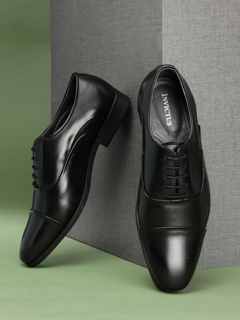 Myntra black formal shoes clearance