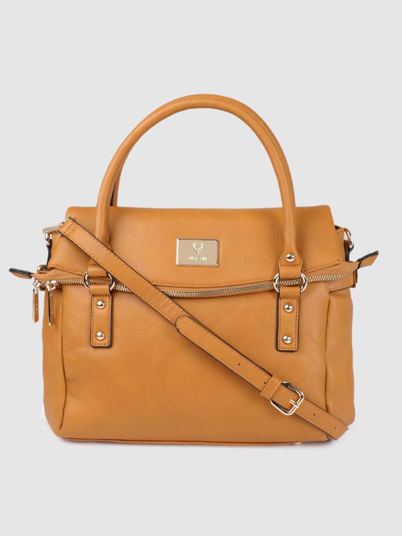 Allen solly tan solid shoulder bag deals