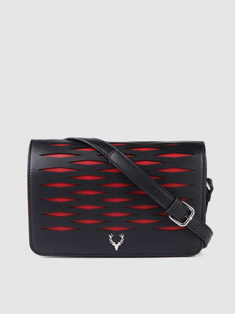 Buy Allen Solly Black Solid Sling Bag Handbags for Women 10293883 Myntra